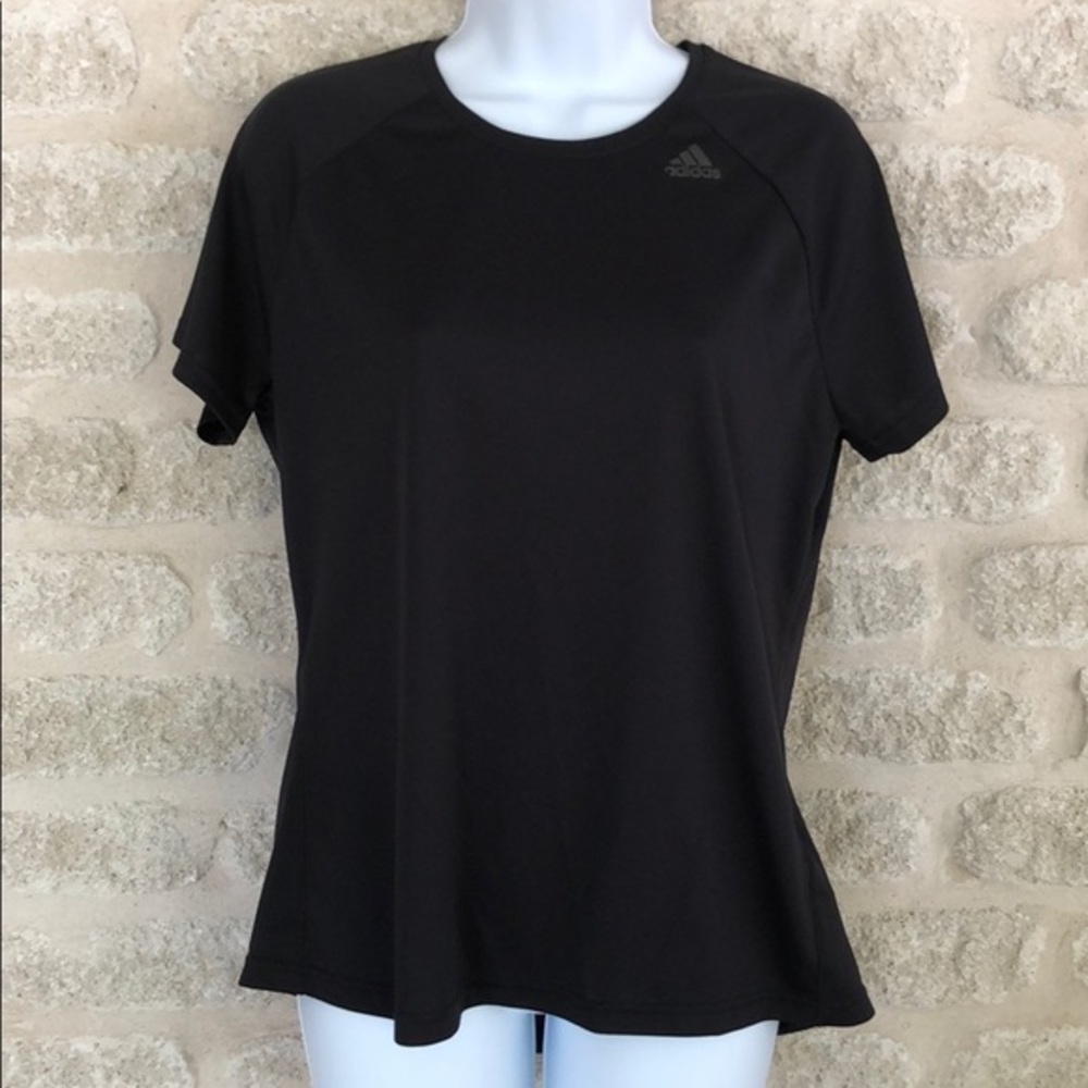 Adidas Climalite Workout Top Tee Basic Black L - image 1